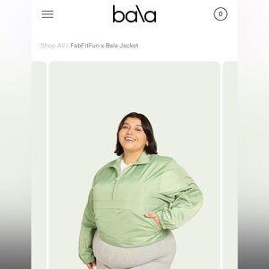 Bala Green Pullover 1/4 Zip Windbreaker